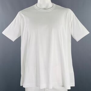 COMME des GARCONS SHIRT Size L White Cotton Oversized T-shirt